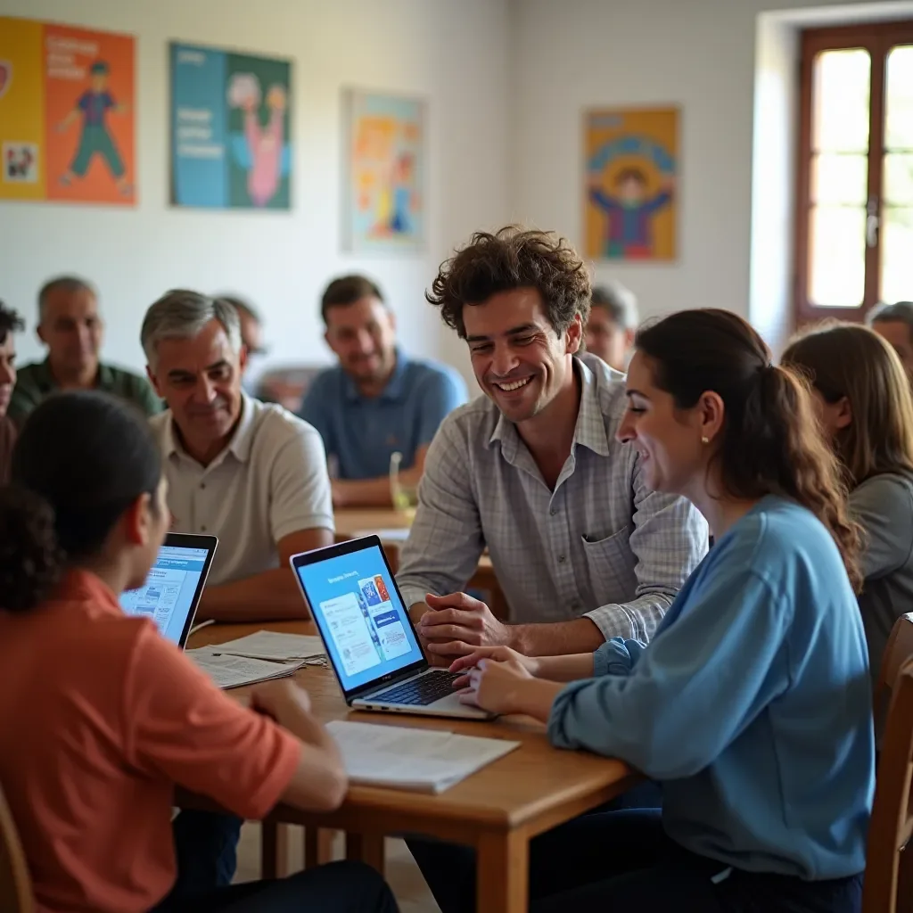 Professional team collaboration